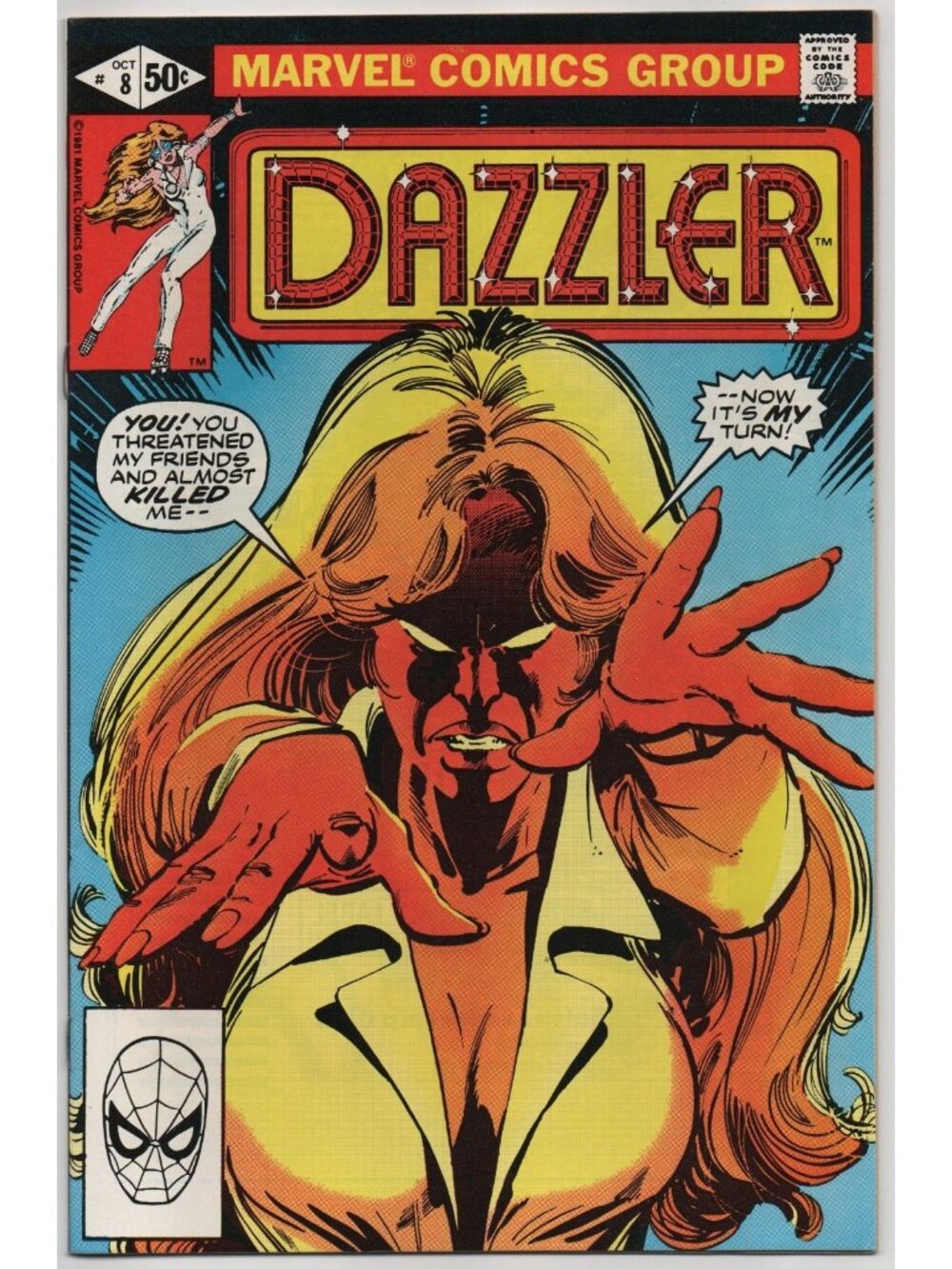 Dazzler 8 Marvel Comics 1981 VF- 7.5 Sienkiewicz Cover
